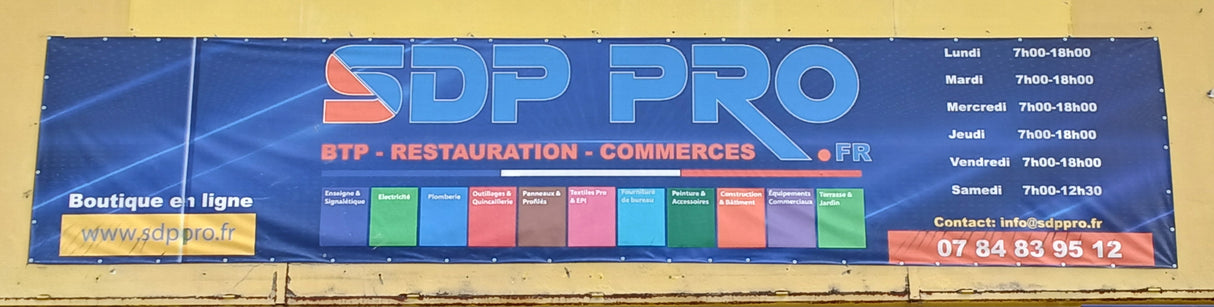 Bâche en PVC 500g/m² personnalisée