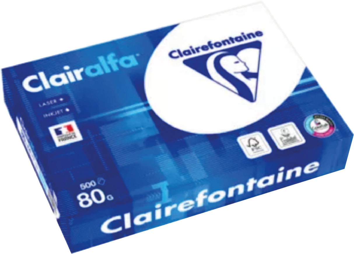 Papier A4 blanc 80g Clairalfa - Ramette de 500 feuilles